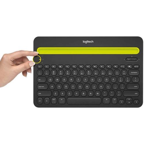 Bluetooth Multi-Device Keyboard K480 - Black - Works With Windows And Mac Computers, Android And IOS Tablets And Smartphones