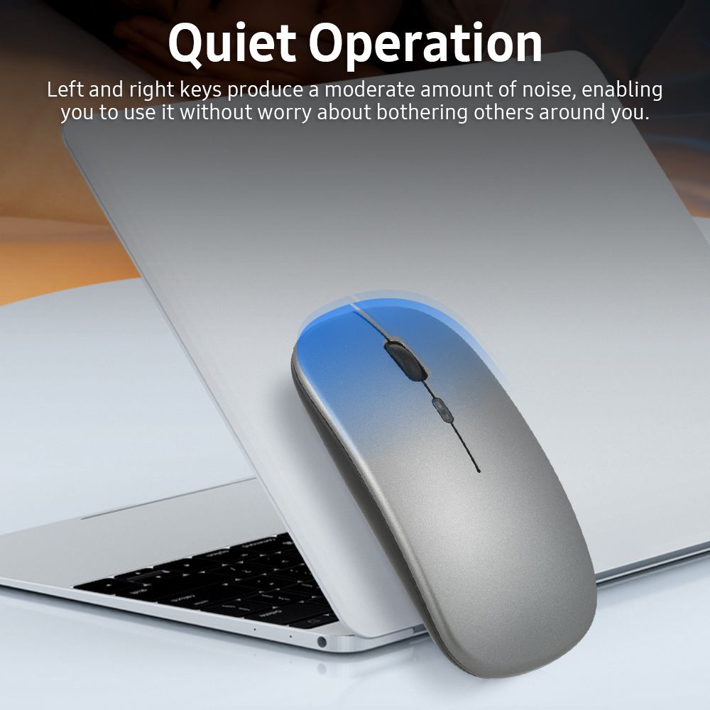2.4G Wireless Rechargeable Mice Less Noise 3 Adjustable DPI