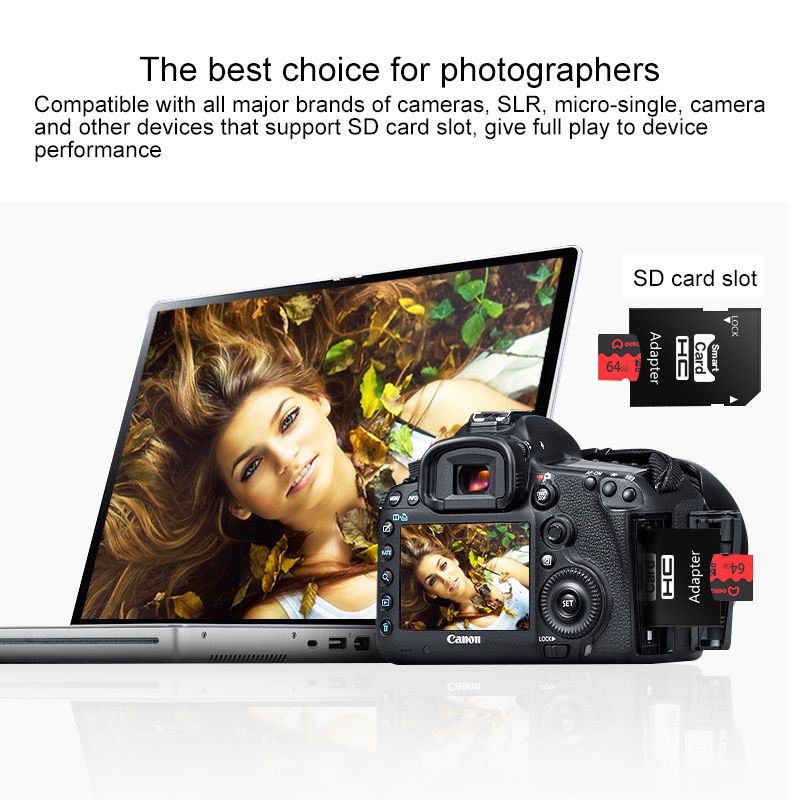 Eekoo 64GB U3 TF(Micro SD) Memory Card, Minimum Write Speed: 30MB / S, Flagship Version