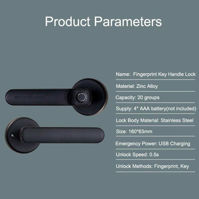 Portable Fingerprint Door Lock Smart Lock For Apartment Hotel Bedroom