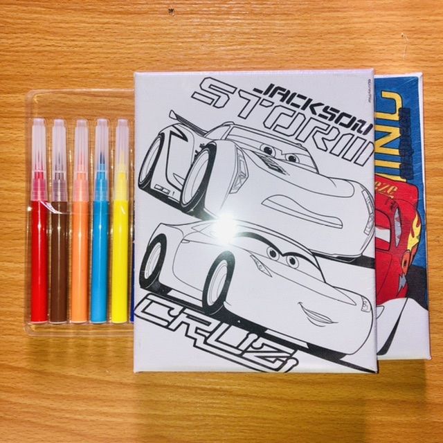 Cars3 Brush Marker Art Painting Easel For Kids