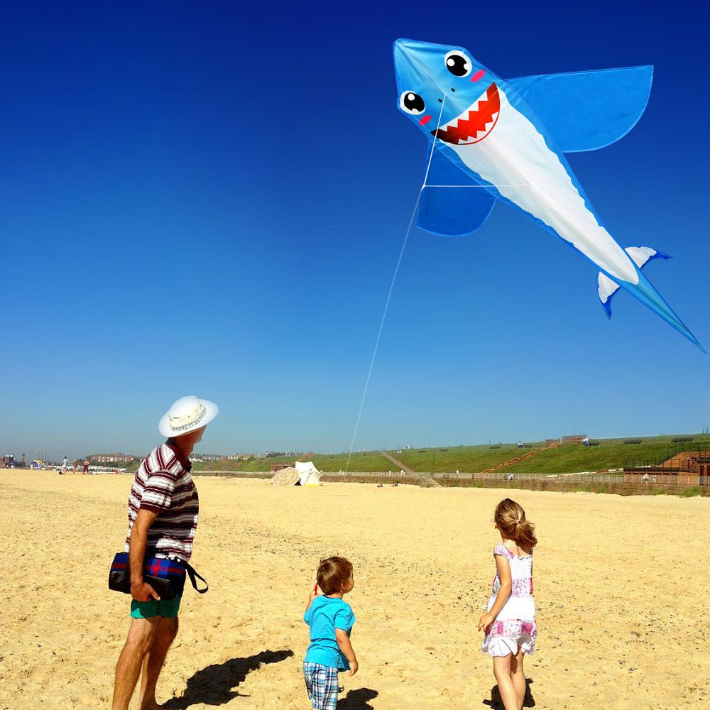 Shark Kite For Kids And Adults Outdoor Flying Kite With 30M