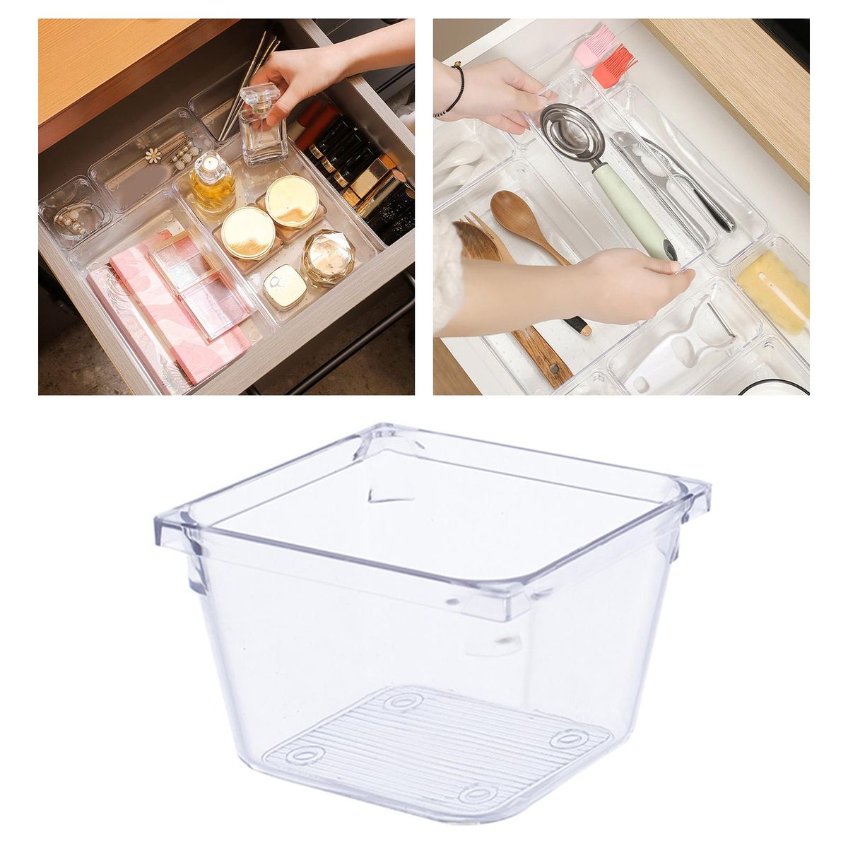 Clear Drawer Organizer Desk Portable Vanity Trays Torage S