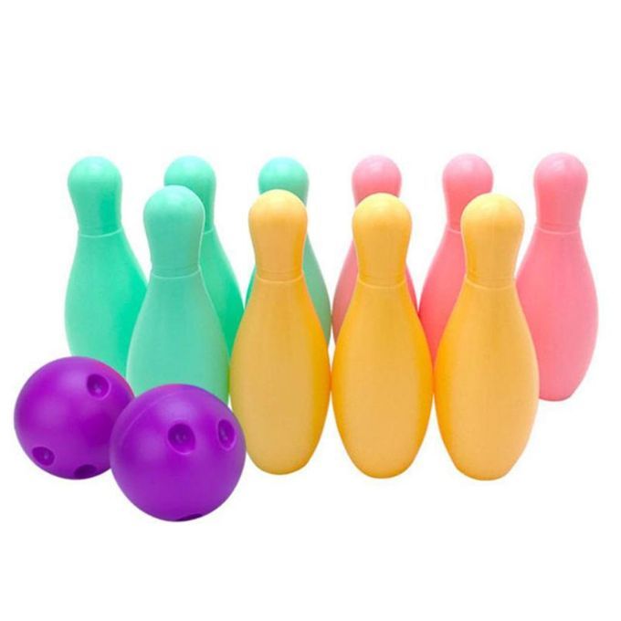 Plastic Bowling Balls Set For Kids Ages 3+ Toddler 10 Pin 17cm