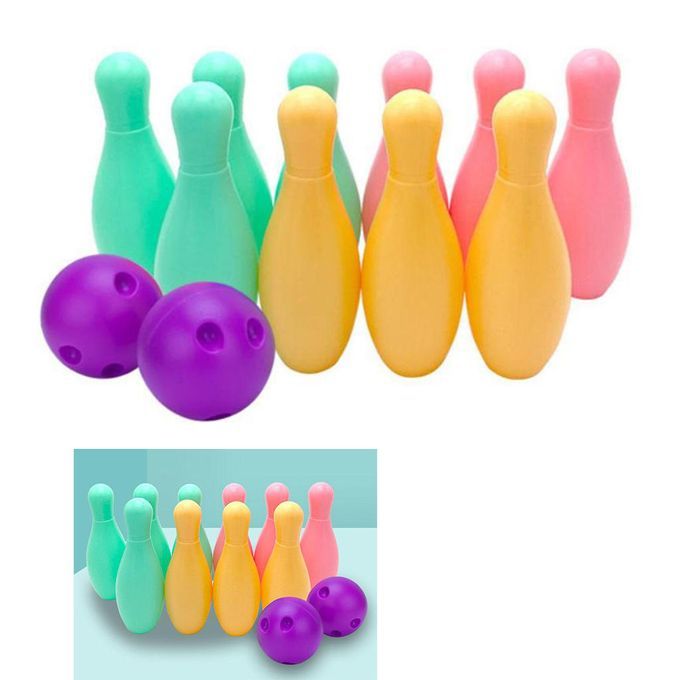 Plastic Bowling Balls Set For Kids Ages 3+ Toddler 10 Pin 17cm