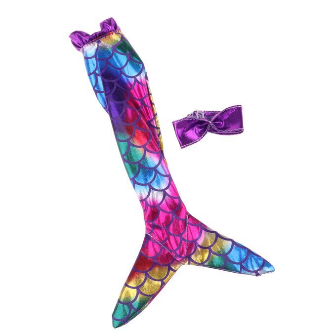 Fashion Mermaid Tail Dress  V Collar Halter Top For Barbie Doll