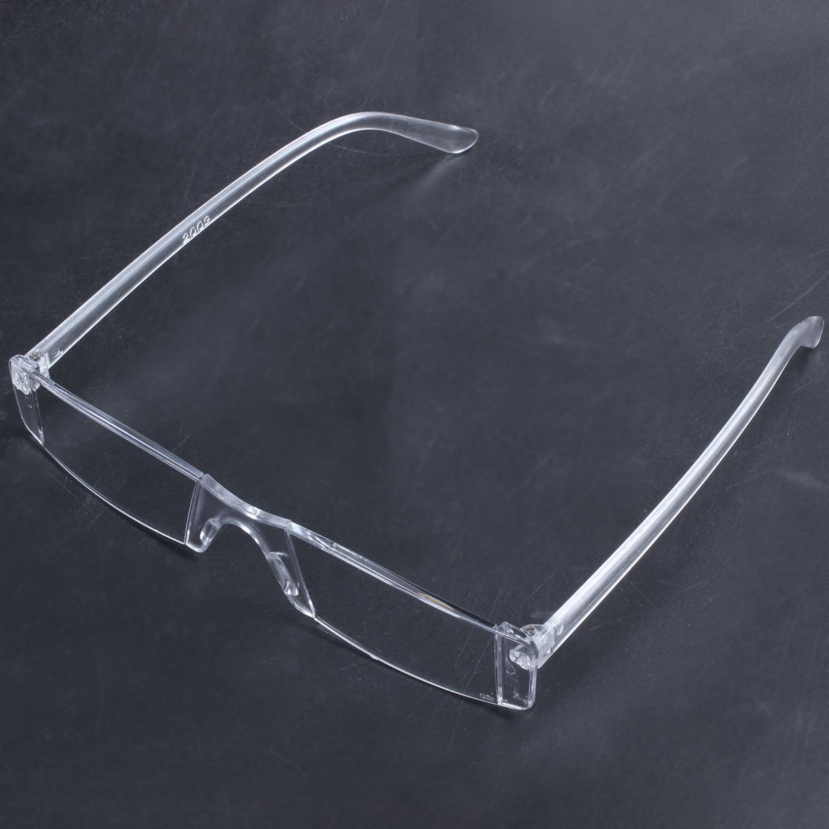 Rimless Reading Glasses Case Bag Metal Temple From 1.00 To