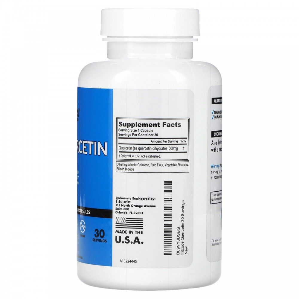 Quercetin, 500 Mg - 30 Capsules