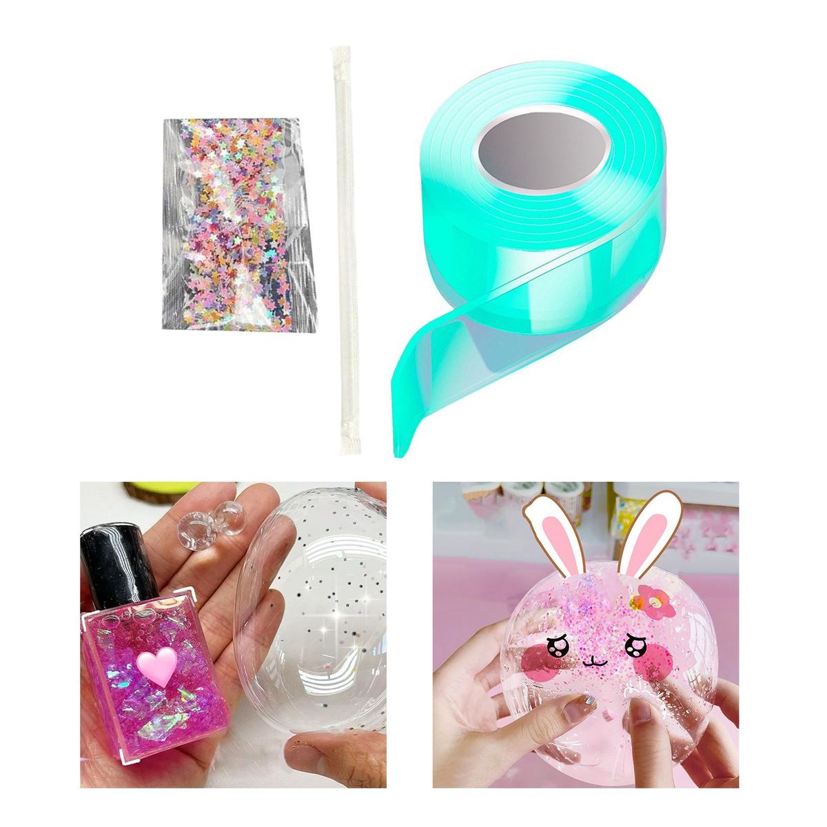 Bubble Balloons Blowing Tape Two Sided Adhesive Double Sided Style C