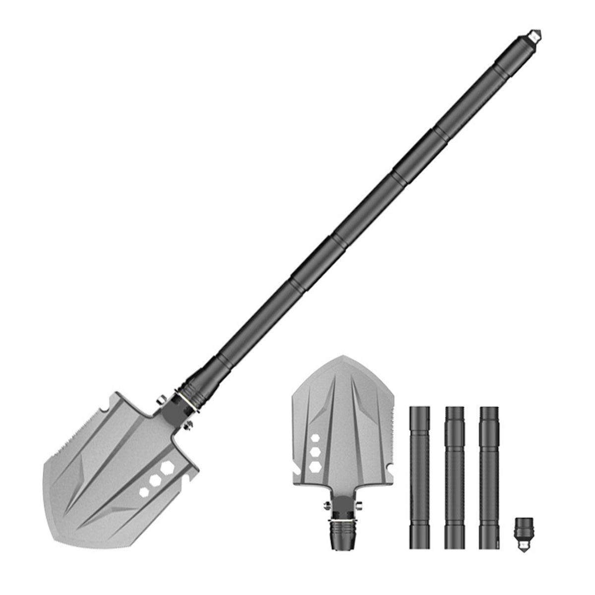Outdoor Folding Shovel Multi-Tool Camping Shovel Entrenching