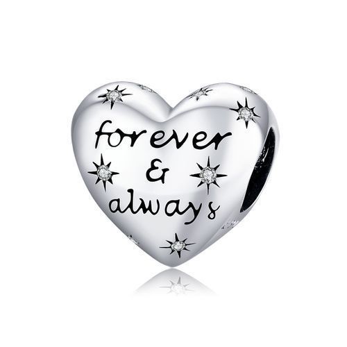 Shiny Heart Lettering Beads DIY Bracelet Accessories