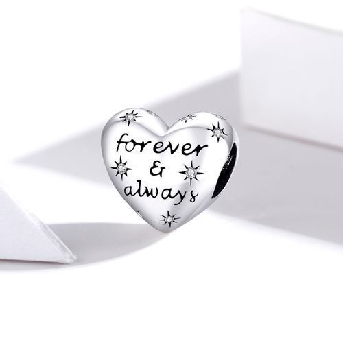 Shiny Heart Lettering Beads DIY Bracelet Accessories