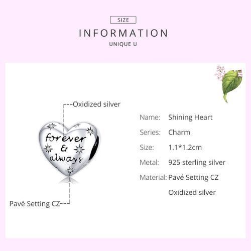 Shiny Heart Lettering Beads DIY Bracelet Accessories