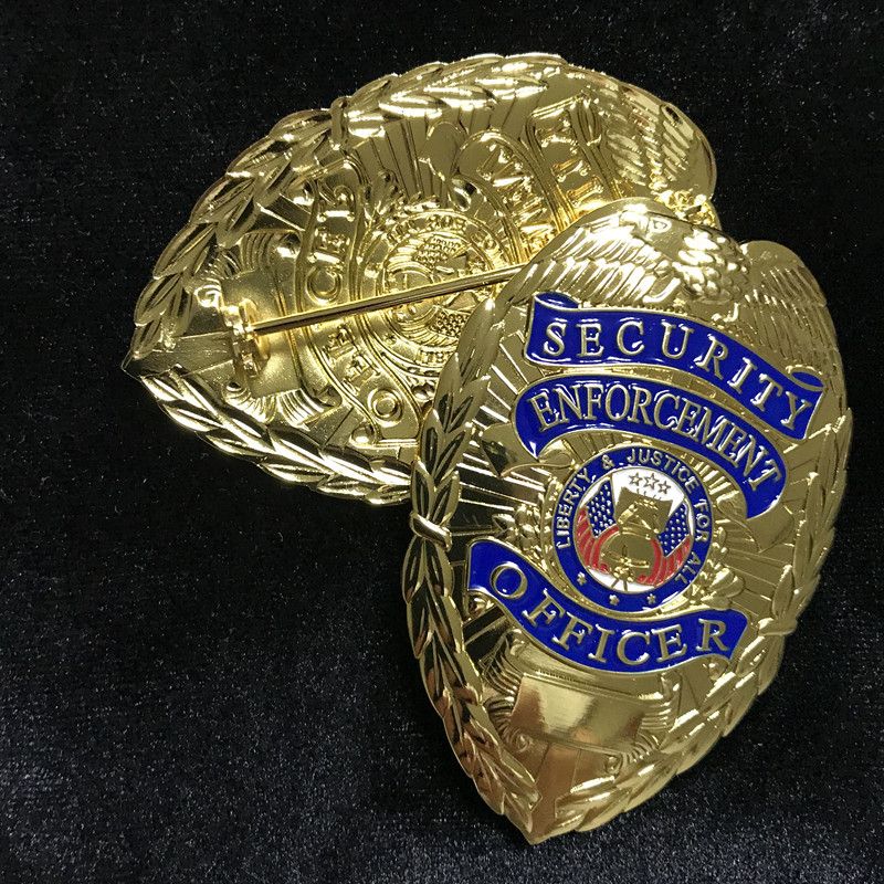 1 Pcs The Security Enforcement Officer Badge 78 Mm X 55