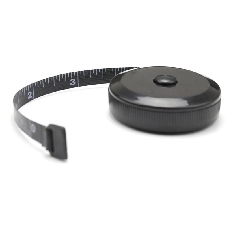 Tape Measure for Body Measuring Tape for Body Cloth Measuring Tape for Sewing Tailor Fabric Measurements Tape Retractable Dual Sided Black
