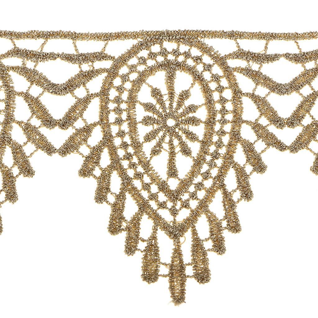 1 Yard DIY Embroidered Lace Trimming Fringe Decorative 6.5cm