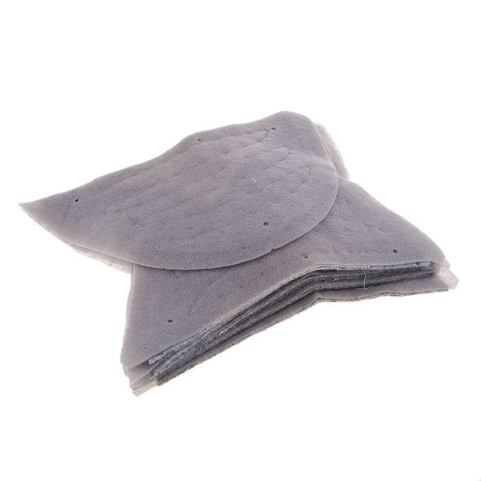 5 Pairs Detachable Shoulder Pads Sew-In Gray Cotton Garment Shoulder
