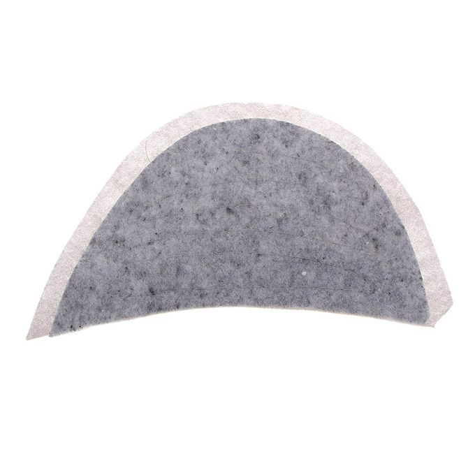 5 Pairs Detachable Shoulder Pads Sew-In Gray Cotton Garment Shoulder