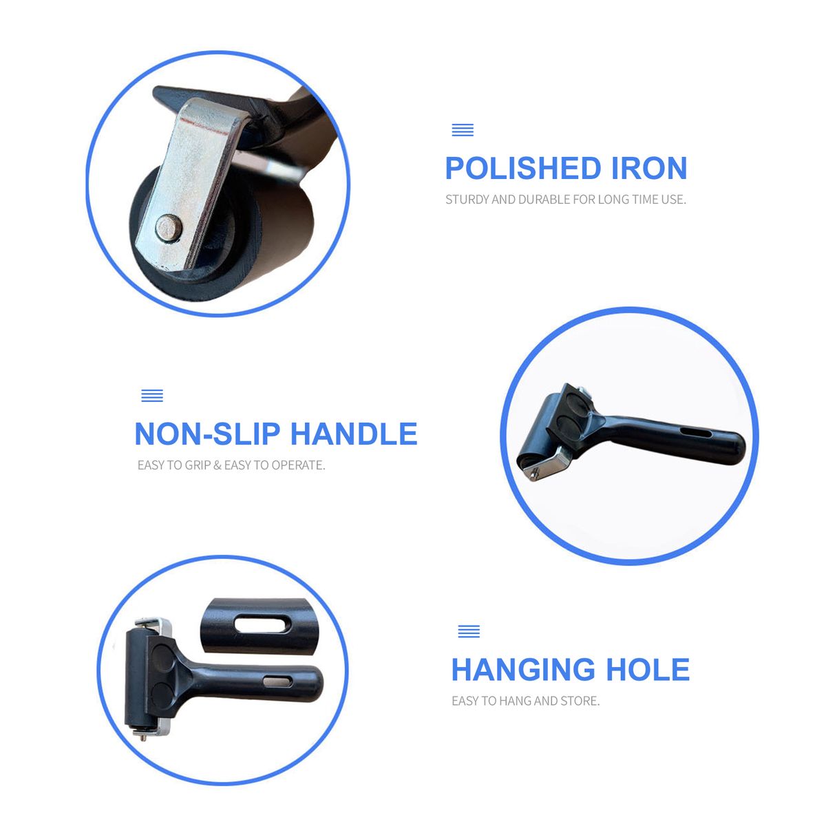 2.2Inch Rubber Brayer Roller Soft Rubber Brayer Paint Brush