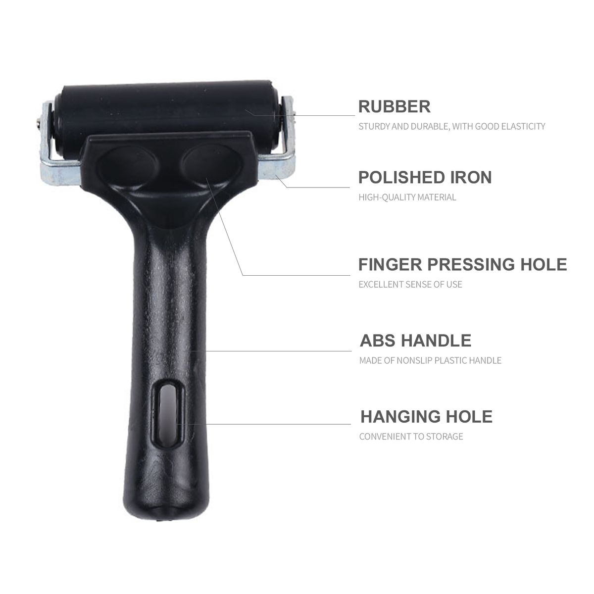 2.2Inch Rubber Brayer Roller Soft Rubber Brayer Paint Brush