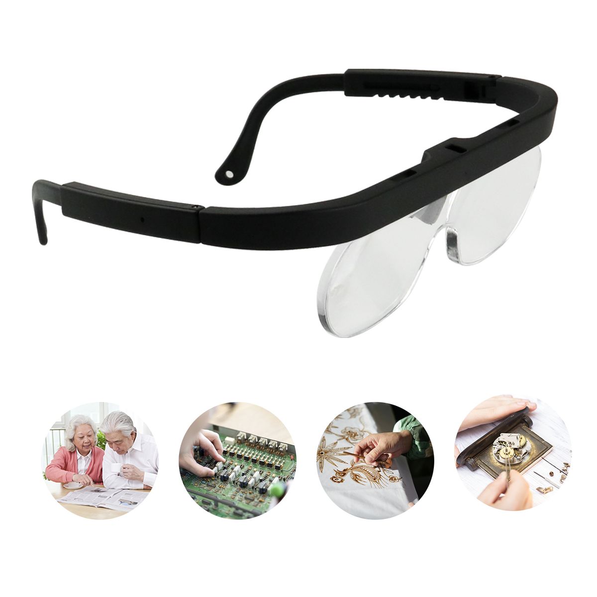 1.5/2.5/3.5X Magnifying Glasses Magnifying Headset Head