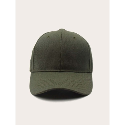Plain Face Cap  - Unisex - Army Green