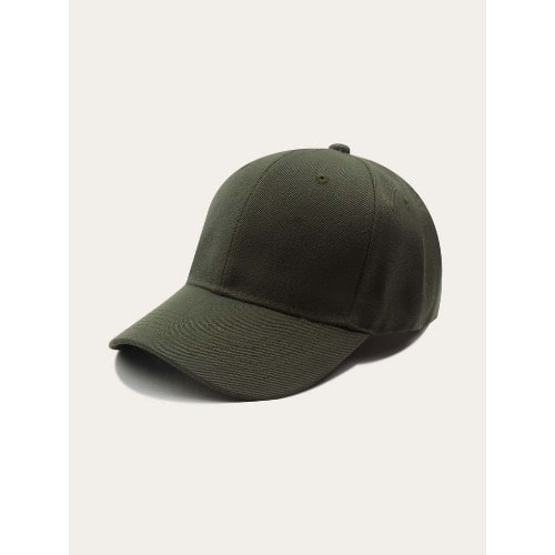 Plain Face Cap  - Unisex - Army Green