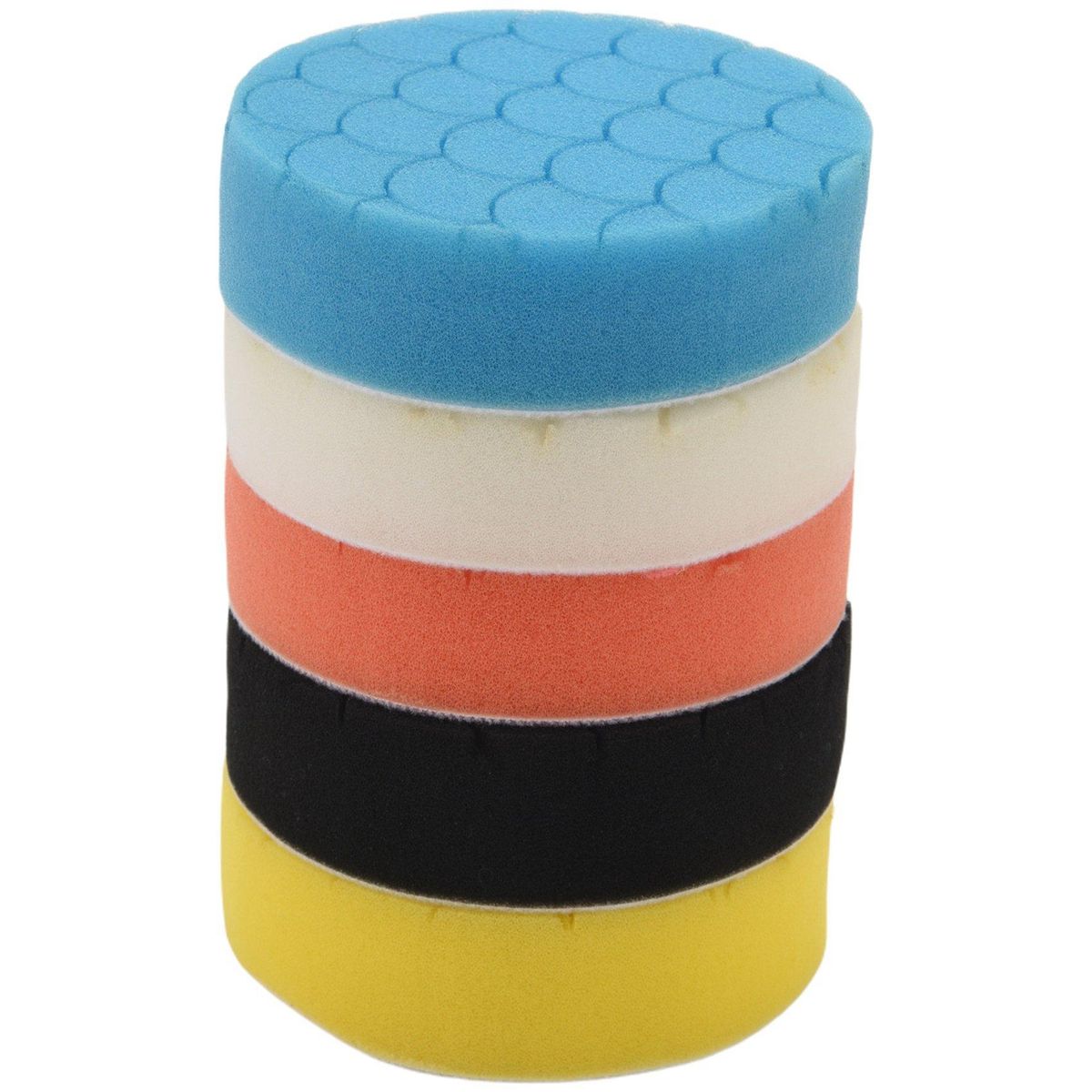 5Pcs 4 Inch Polishing Pads Buffing Sponge Pads Kit for Car Buffer Polisher Sanding, Waxing, Polishing, Sealing Glaze