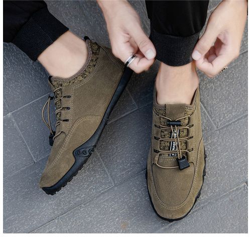 Men's Fashion Sports Shoes Breathable Casual Shoes-brown Black