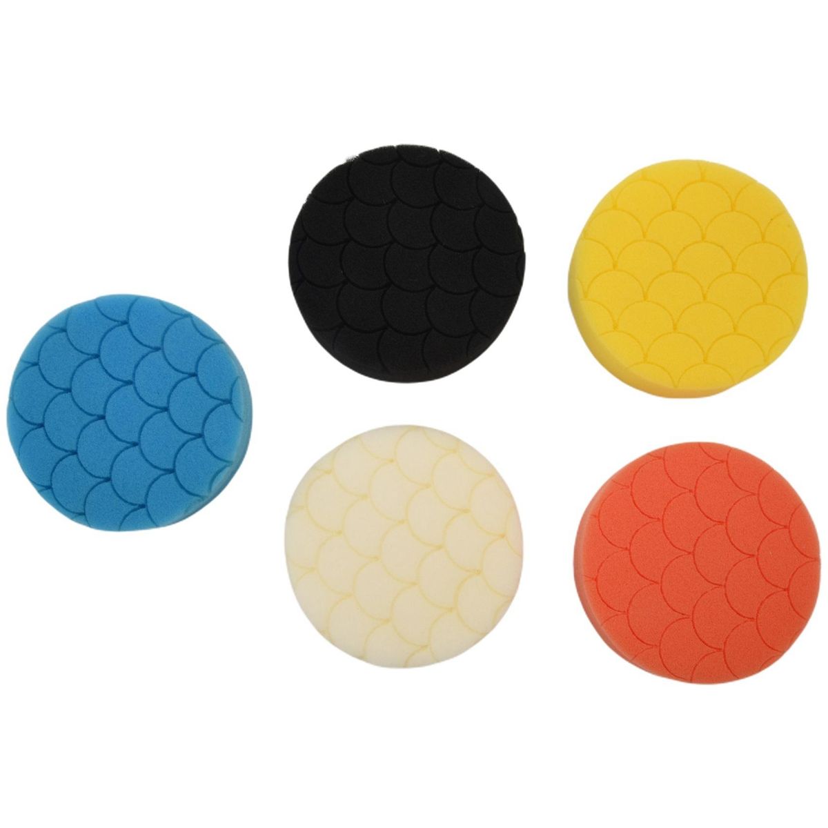 5Pcs 4 Inch Polishing Pads Buffing Sponge Pads Kit for Car