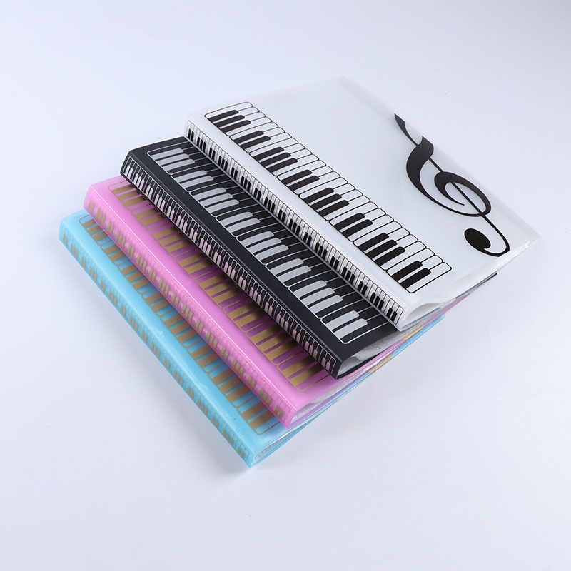 A4 Music Score Office Folder Storage Book Information Book Student Office Supplies Paper Organizer Folders For School Black40