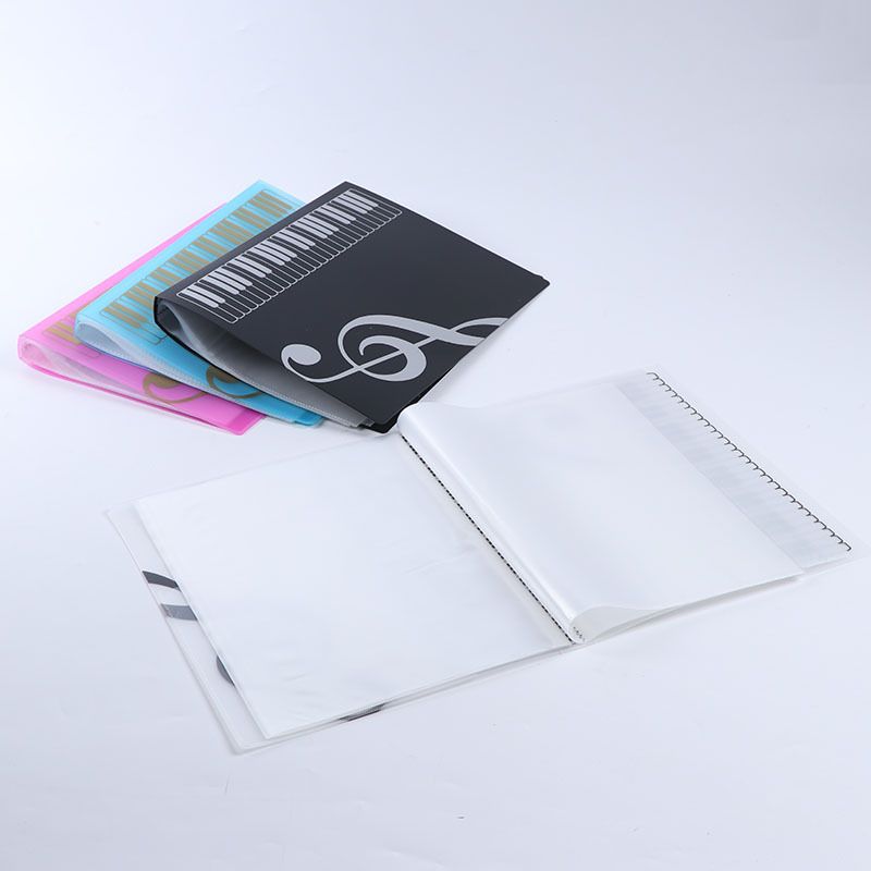 A4 Music Score Office Folder Storage Book Information Book Student Office Supplies Paper Organizer Folders For School Black40