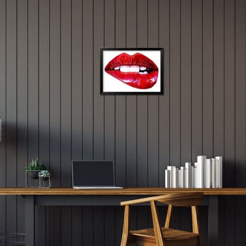 Art- Lip Framed Art