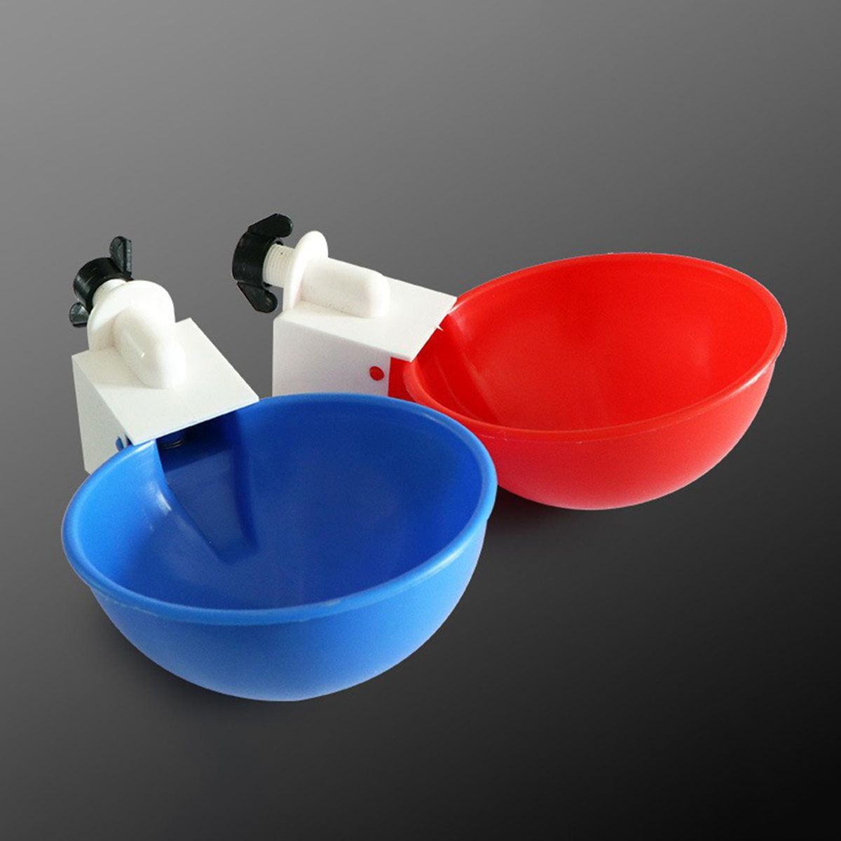 6 Pack Automatic Poultry Cup Waterer Drinker For Chicken Ducks Red