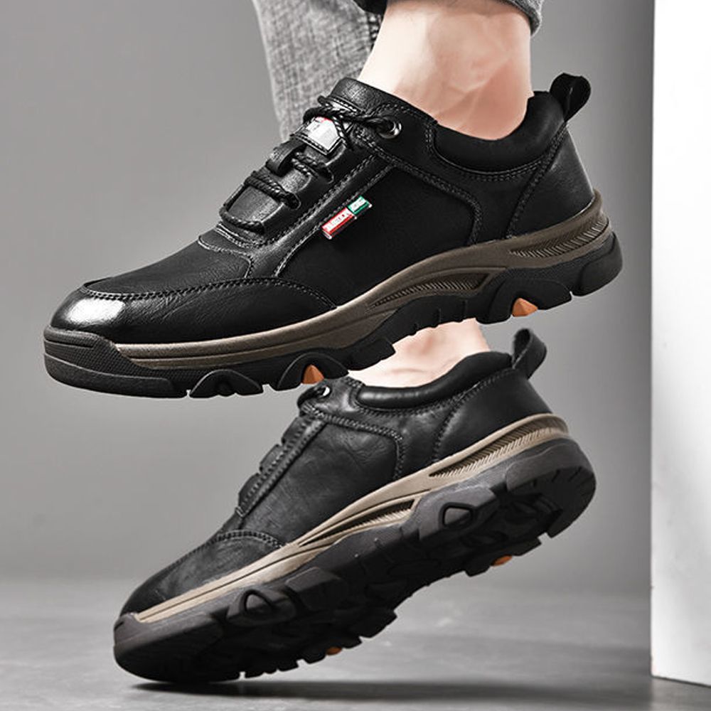 Men's Hiking Shoes Are Wear-resistant And Waterproof - Black
