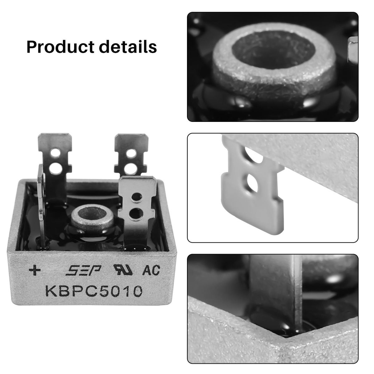 Single Phase Diode Bridge Rectifier 50A 1000V KBPC5010