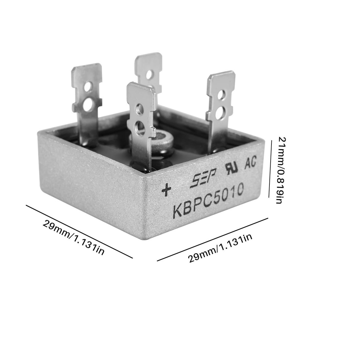 Single Phase Diode Bridge Rectifier 50A 1000V KBPC5010