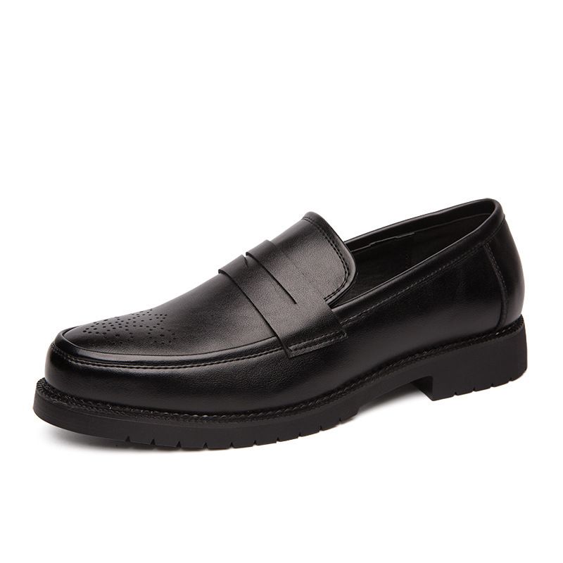 Mens Oxfords Shoes Formal Business Office Loafers-Black