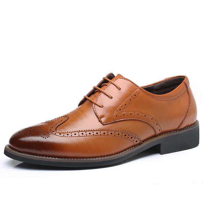 England Bullock Brogue Dress Shoes Upto Size 48 - Brown