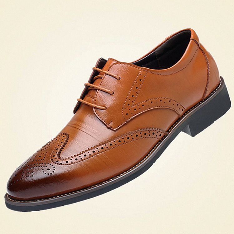 England Bullock Brogue Dress Shoes Upto Size 48 - Brown