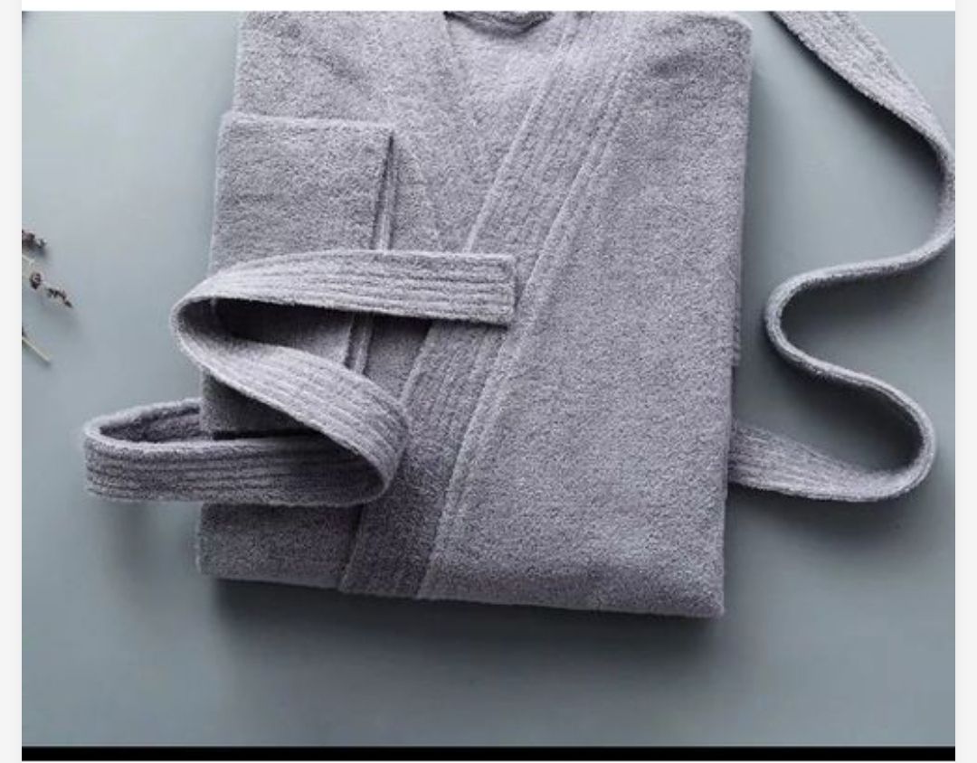 Ash Luxury Soft Cotton Bathrobe