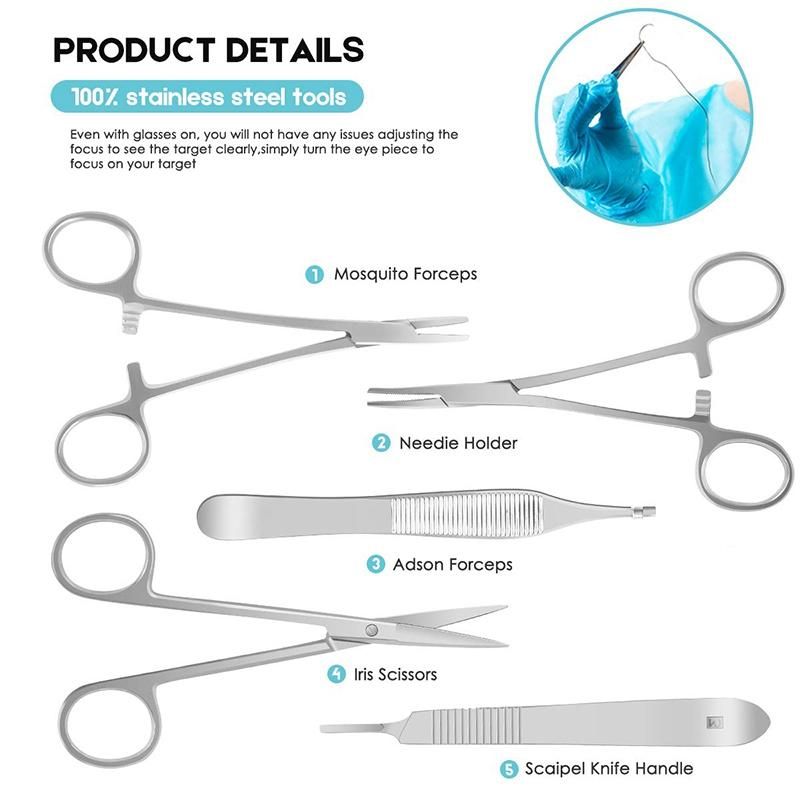 Multi-style Complete Suture Kit for Students,Including Silicone Suture Pad and Suture Tool Practice Suture Kit for Suture Training