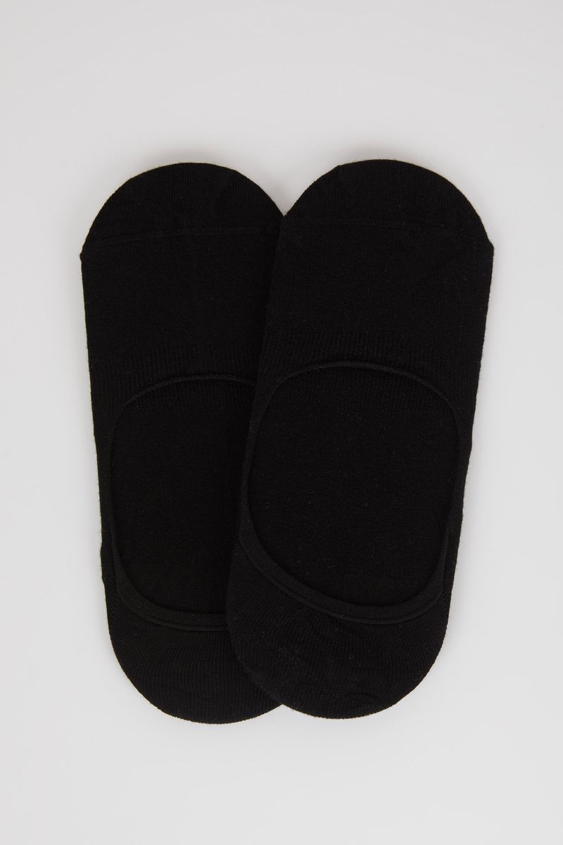 2 Piece Man Casual Low Cut Socks - Black