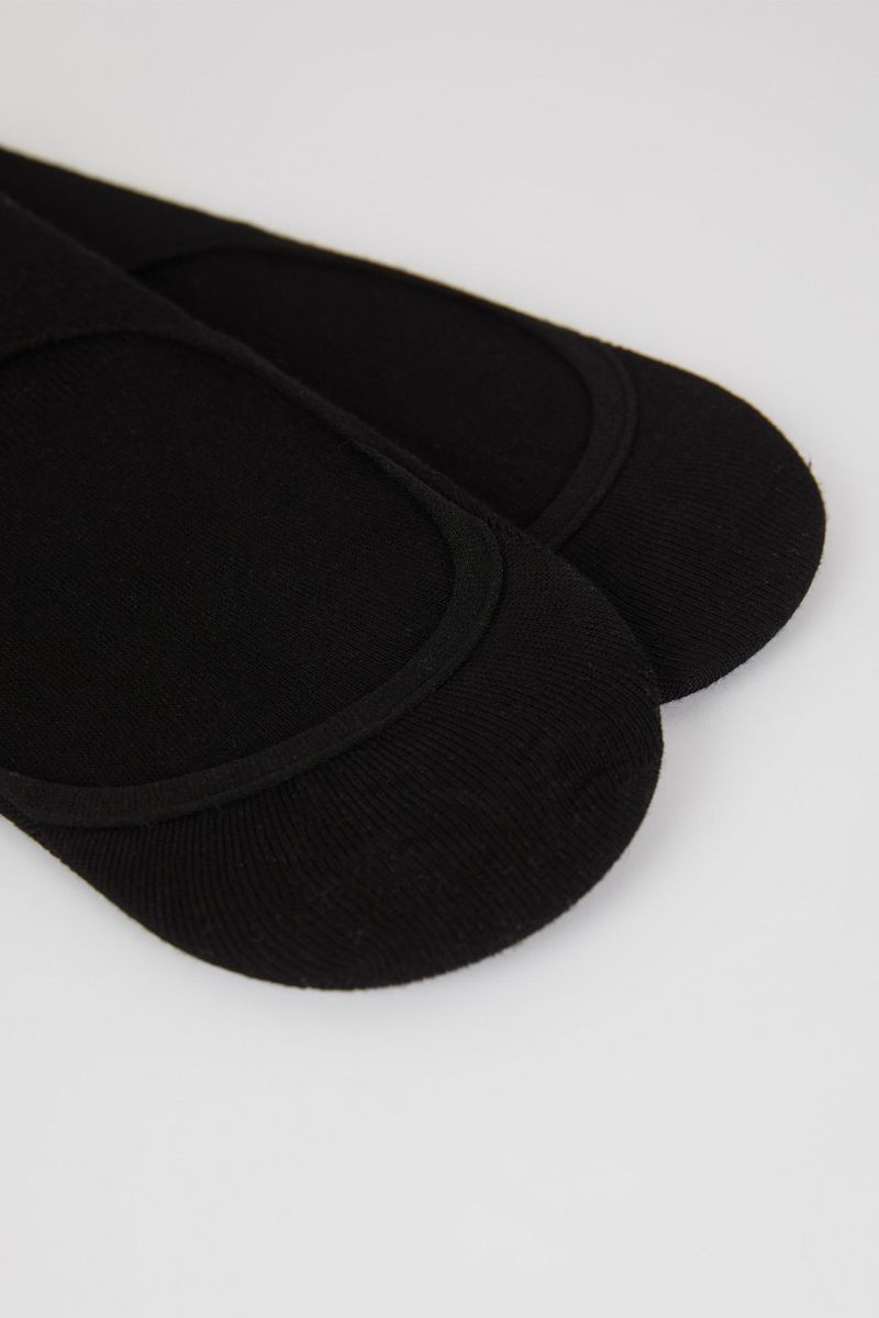 2 Piece Man Casual Low Cut Socks - Black