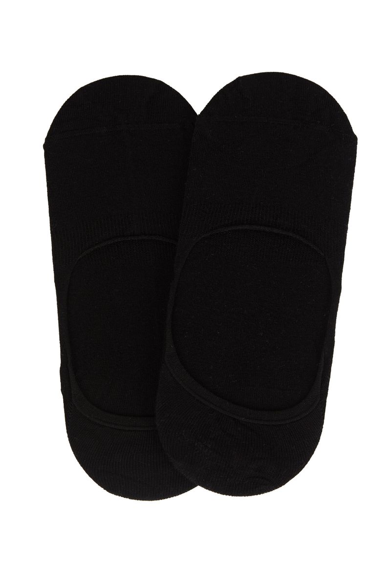 2 Piece Man Casual Low Cut Socks - Black