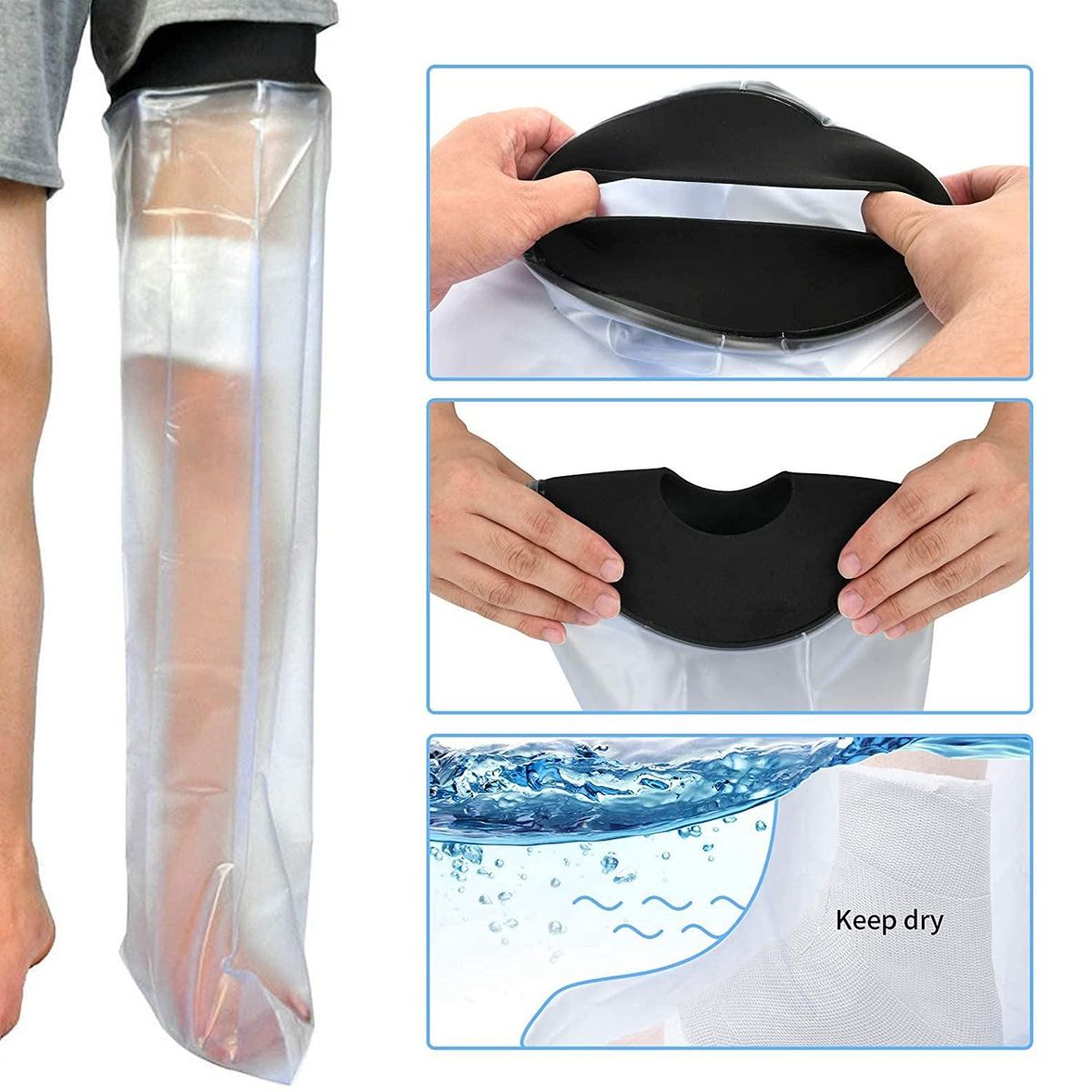 Waterproof Cast Shower Cover Leg for Adults Foot and Lower