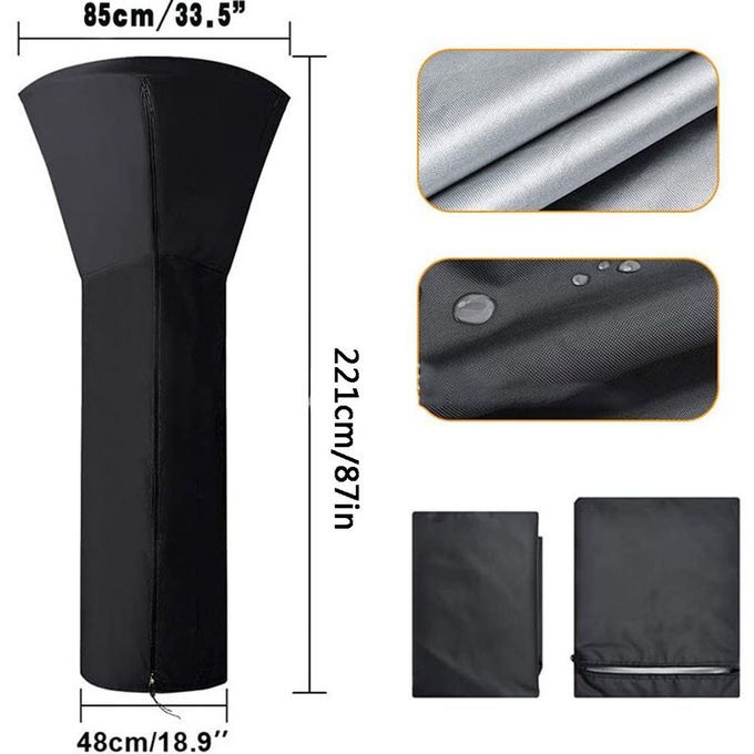 Heater  Overs Waterproof With Zi Er Suitable For Outdoor Garden Terra E  Onvenient Storage Heater  Overs-bla K-226*85*48mm