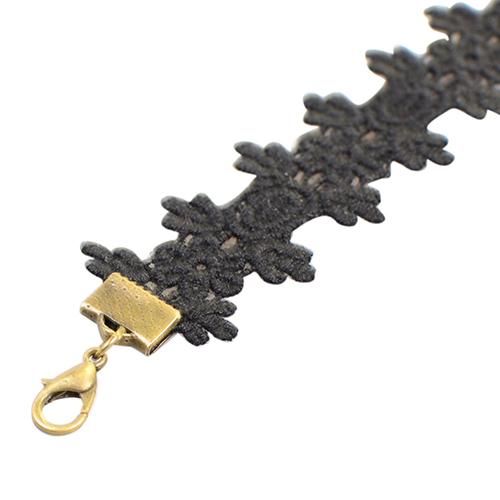 Vintage Gothic Lace Flower Ankle Bracelet Foot Chain Sandal-
