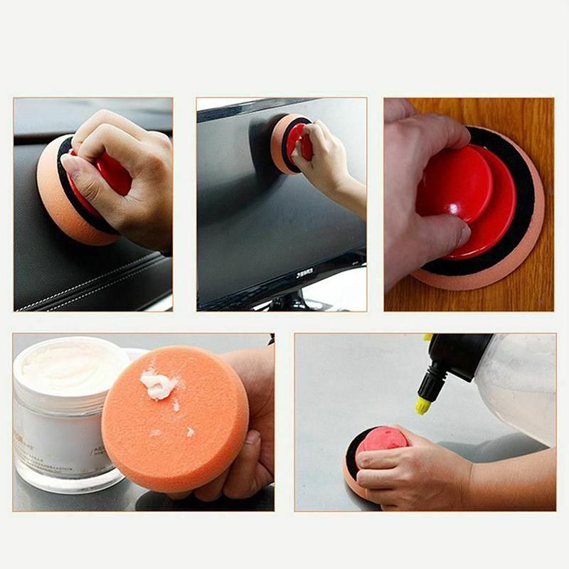 6Pcs/Set Car Wax Polish Pad Sponge Cleaning Kit with
