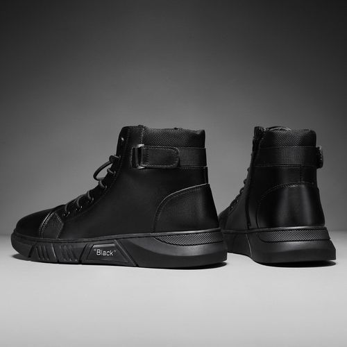 British High Top Men's Casual Leather Boots
